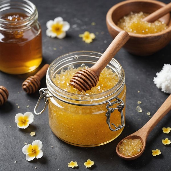 Comment préparer un gommage visage doux avec du sucre et du miel?