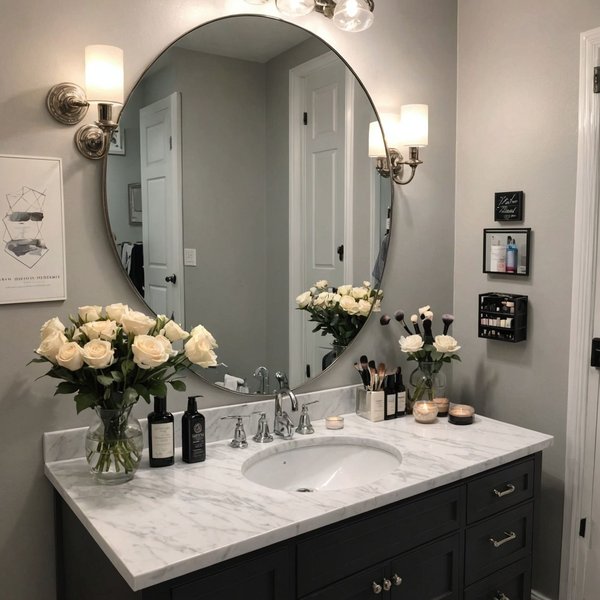 Comment créer un coin maquillage fonctionnel et esthétique dans une petite salle de bain?